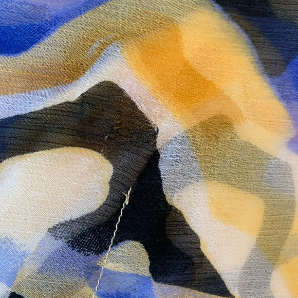 Kaktus Beaded Sheer Poncho Blouse Size Medium - Picture 6 of 16